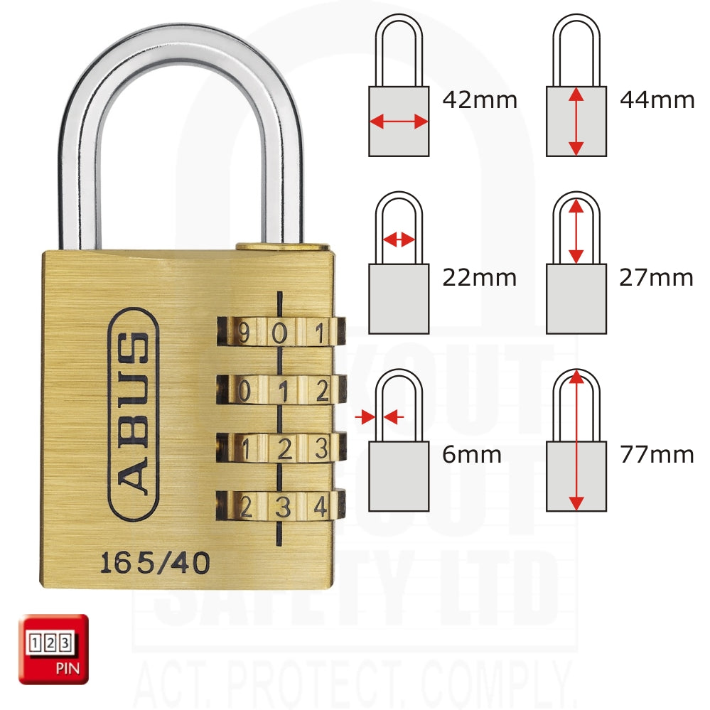 165/40 Series Abus Combination Padlock 165/40 Series Abus Combination Padlock